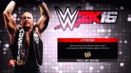 WWE 2K16 Title Screen